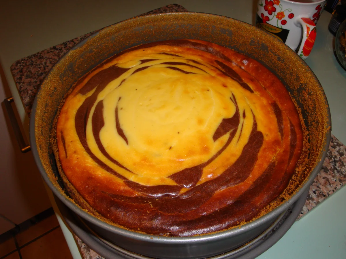 Zebra Käsekuchen ohne Boden - Rezept - Bild Nr. 2607