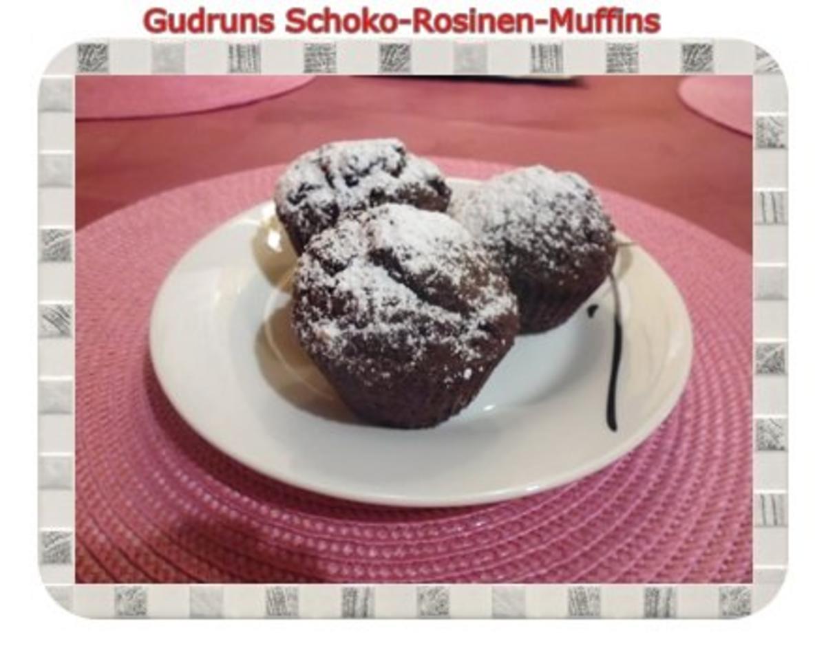Muffins: Schoko-Rosinen-Muffins - Rezept