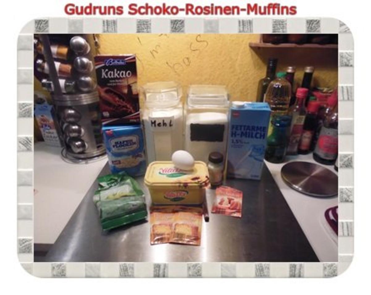 Muffins: Schoko-Rosinen-Muffins - Rezept - Bild Nr. 2