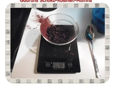 Rezept: Muffins: Schoko-Rosinen-Muffins Bild Nr. 7 Muffins: Schoko-Rosinen-Muffins - Rezept - Bild Nr. 7
