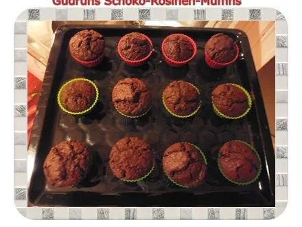 Rezept: Muffins: Schoko-Rosinen-Muffins Bild Nr. 15 Muffins: Schoko-Rosinen-Muffins - Rezept - Bild Nr. 15