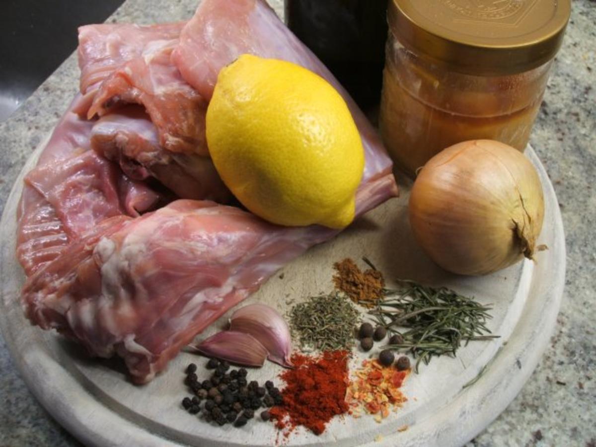 Fleisch: Geschmortes Kaninchen auf Gemüsebett - Rezept - Bild Nr. 2
