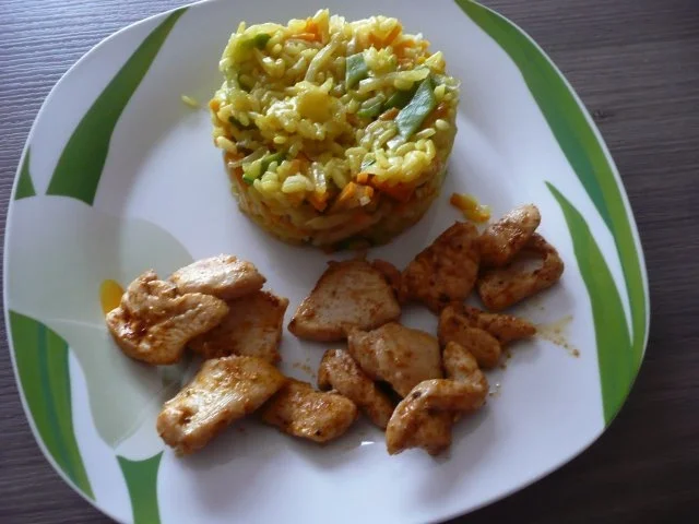 Rezept: Pilavlik Reis mit Gemüse und Hähnchenbrust. Pilavlik Reis mit Gemüse und Hähnchenbrust. - Rezept