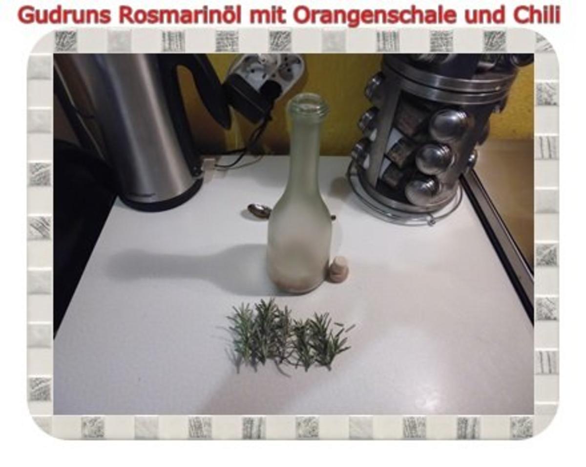 Öl: Rosmarinöl mit Orangenschale, Chili und Salz - Rezept - Bild Nr. 3