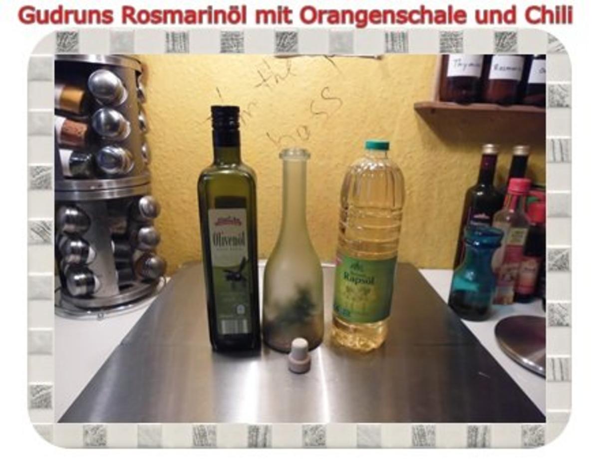 Öl: Rosmarinöl mit Orangenschale, Chili und Salz - Rezept - Bild Nr. 4