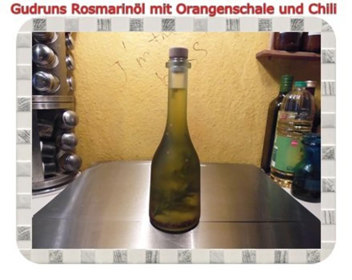 Öl: Rosmarinöl mit Orangenschale, Chili und Salz - Rezept - Bild Nr. 5