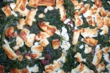 Uberbacken Mit Feta Und Schweinefilet Spinat Rezepte Kochbar De