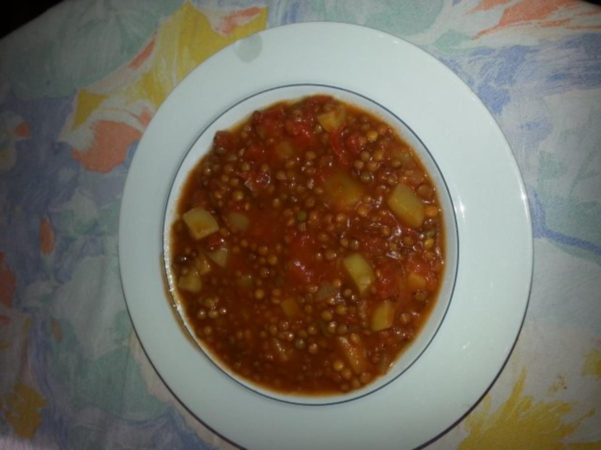 Linsen-Suppe mit Kartoffeln, vegetarisch - Rezept