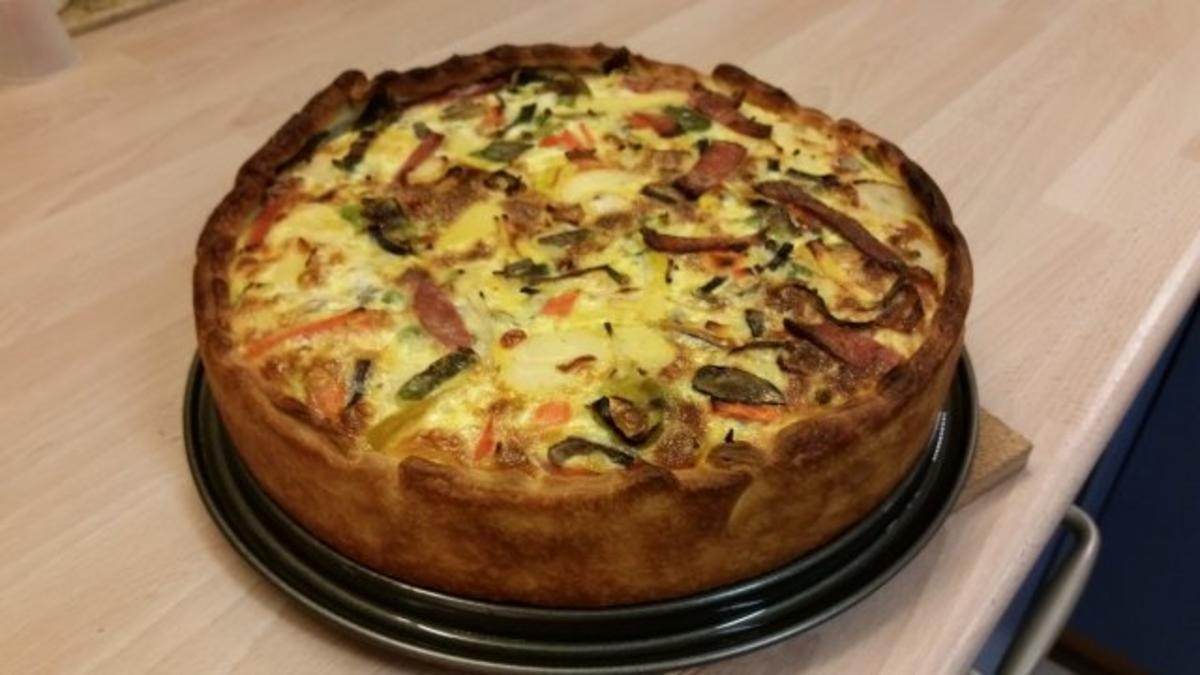 Gemüse Quiche - Rezept mit Bild - kochbar.de