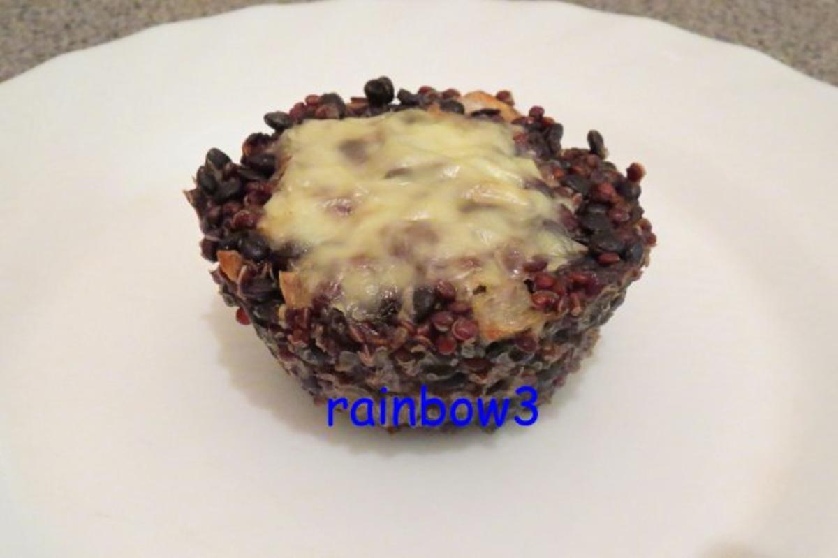 Zwischensnack: Schwarze Linsen - Quinoa - Muffins - Rezept