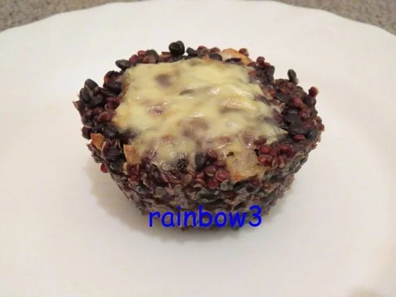 Zwischensnack: Schwarze Linsen - Quinoa - Muffins - Rezept