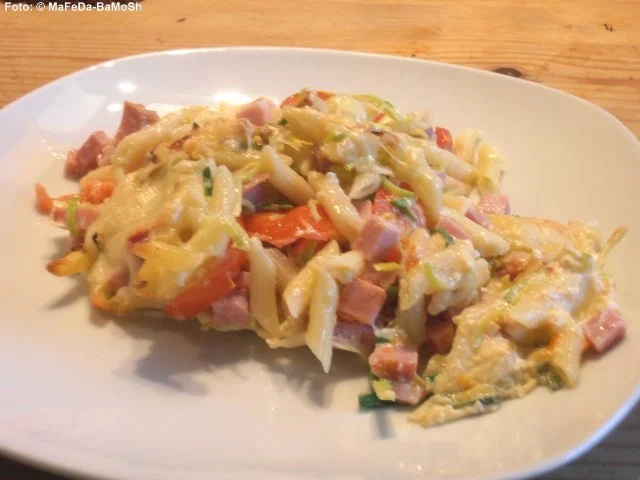 Rezept: Makkaroni-Auflauf Bild Nr. 2 Makkaroni-Auflauf - Rezept - Bild Nr. 2