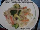 Gemüse : WOK Gemüse pur mit China-Reis-Nudeln - Rezept