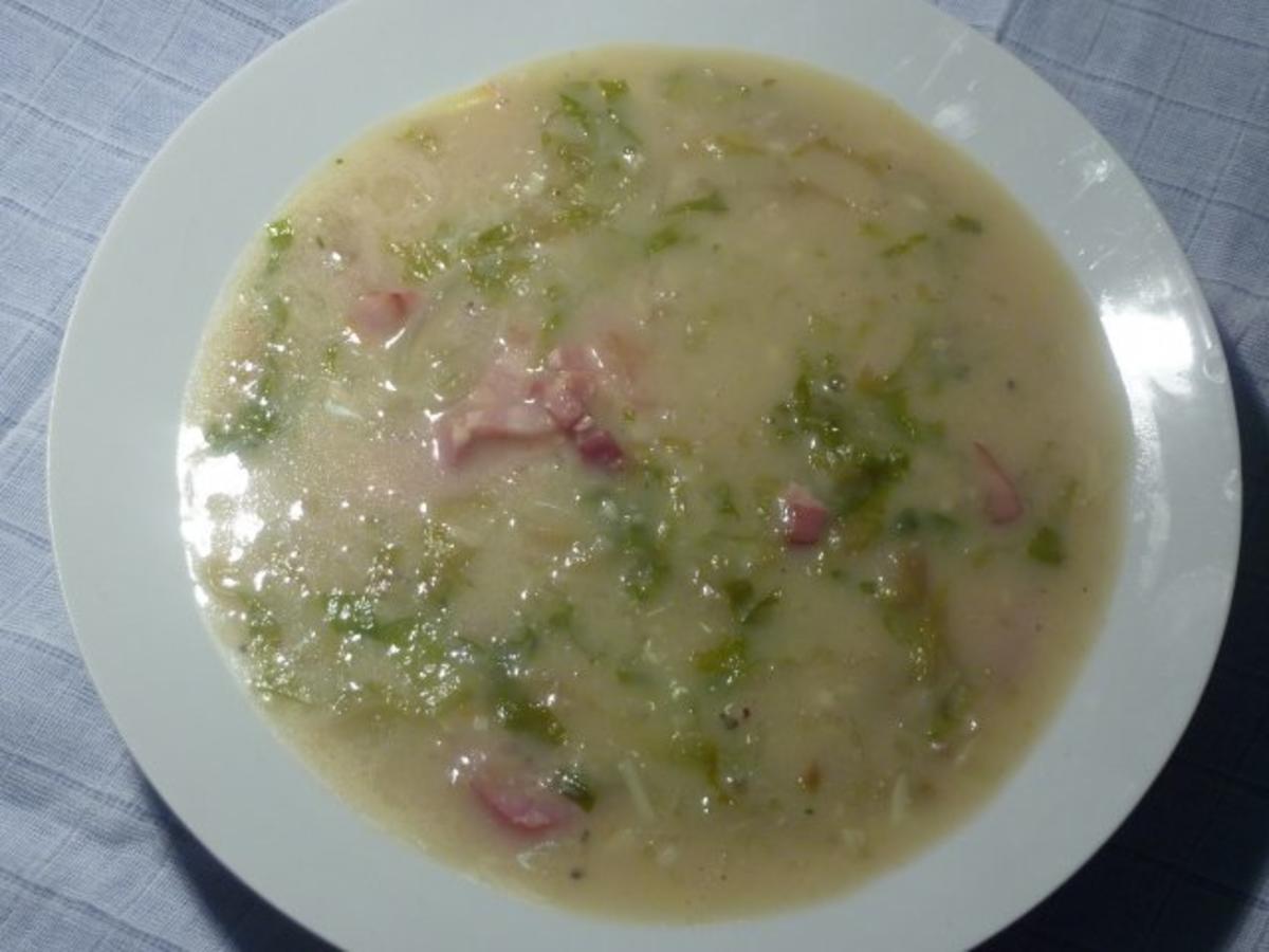 Sonnenwirbel Suppe mit Bauernwurst - Rezept