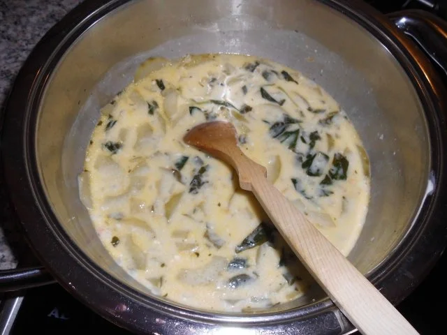 Gurken-Spinatsüppchen mit Schinkentopping>> - Rezept - Bild Nr. 6