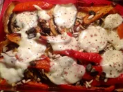 Paprika-Auberginen-Moussaka - Rezept