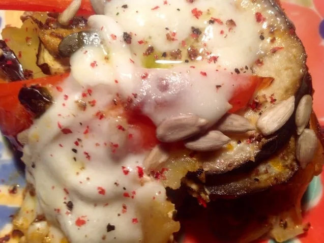 Paprika-Auberginen-Moussaka - Rezept - Bild Nr. 3