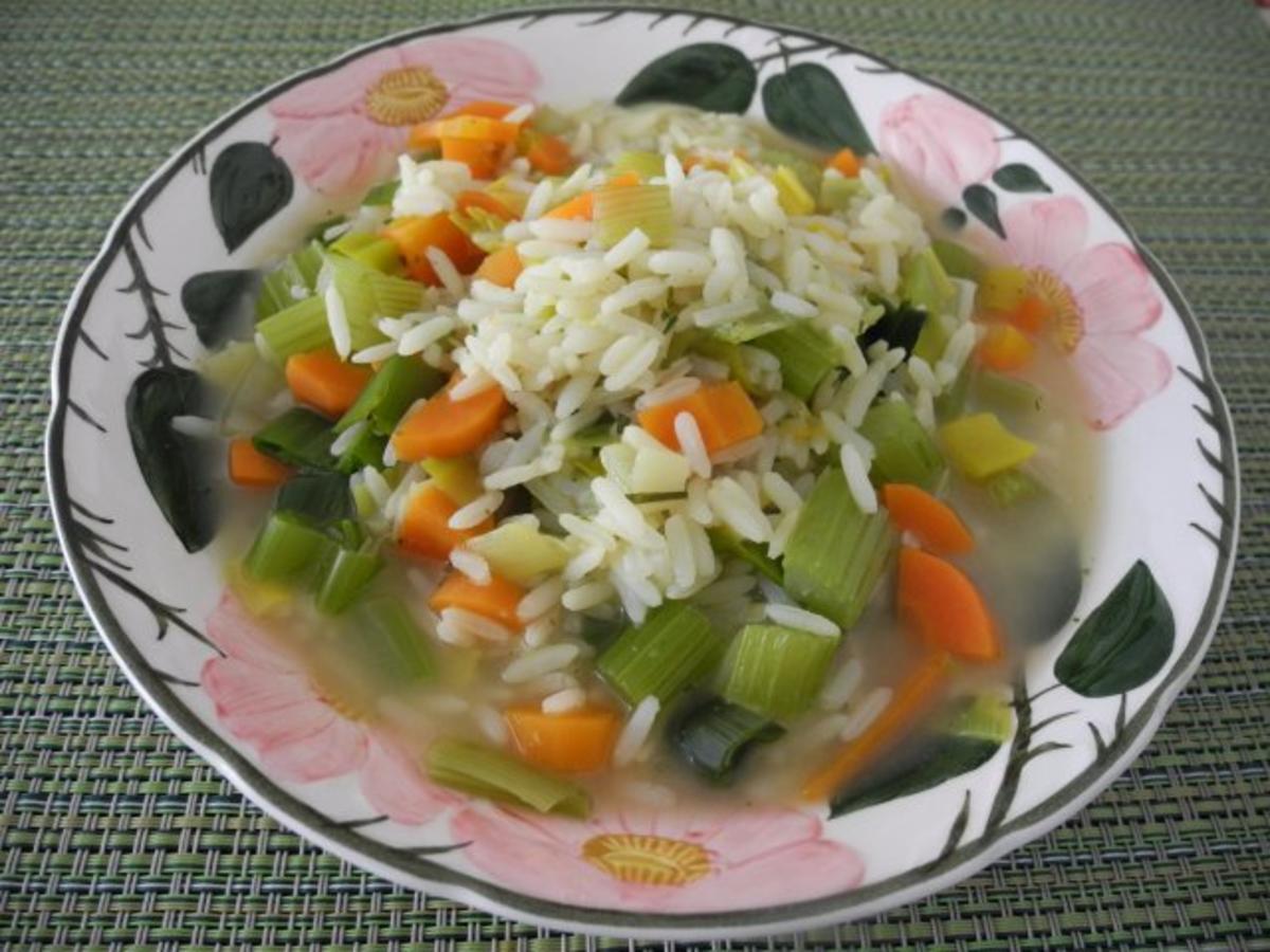 Reis - Gemüse - Suppe - Rezept