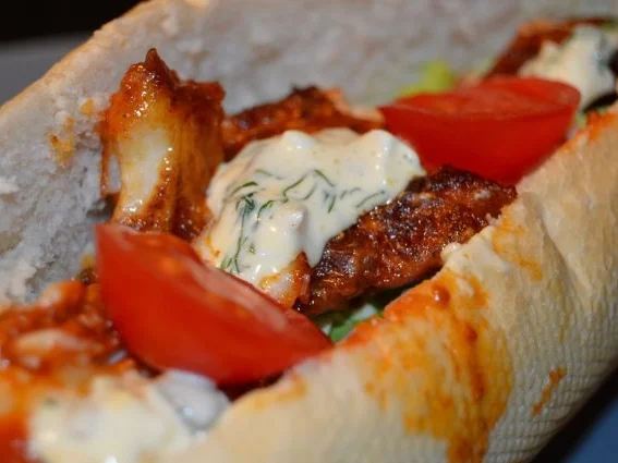 Paprikafischburger  "Bodrog-Sandwich" - Rezept