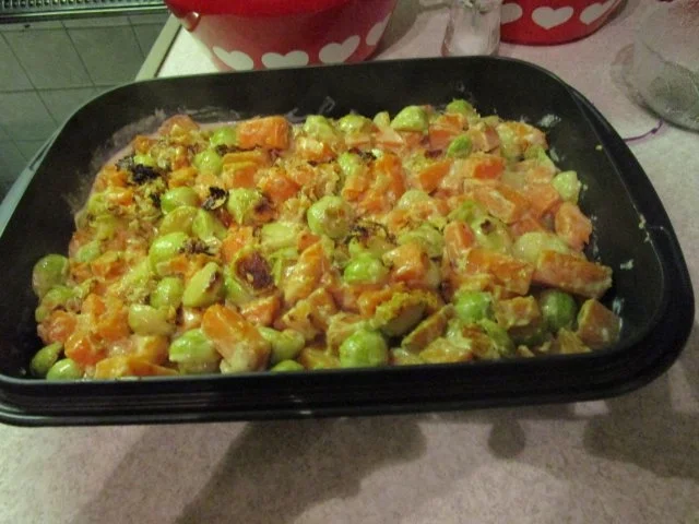 Rezept: Auflauf: von Rosenkohl und Süßkartoffel Bild Nr. 19 Auflauf: von Rosenkohl und Süßkartoffel - Rezept - Bild Nr. 19