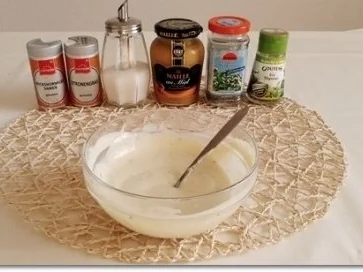 Lauch- Ananas-Erbsen Salat mit Eiern und  Joghurtsauce - Rezept - Bild Nr. 8