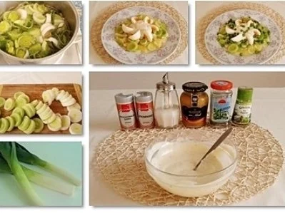 Lauch- Ananas-Erbsen Salat mit Eiern und  Joghurtsauce - Rezept - Bild Nr. 9