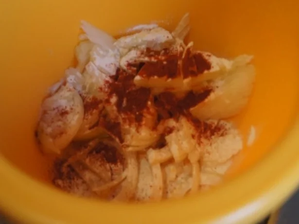 Kassler-Kotelett mit Rosenkohl, Röstzwiebeln und Möhren-Kartoffelstampf - Rezept - Bild Nr. 8