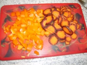 Bunte Ebli-Pfanne mit Hähnchenbrustfilet - Rezept