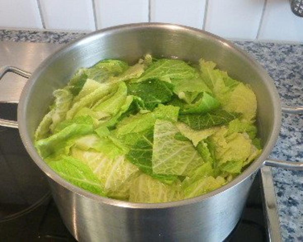 Auflauf vom bayr.Kartoffelsalat mit Wirsing - Rezept - Bild Nr. 2