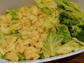 Auflauf vom bayr.Kartoffelsalat mit Wirsing - Rezept - Bild Nr. 4