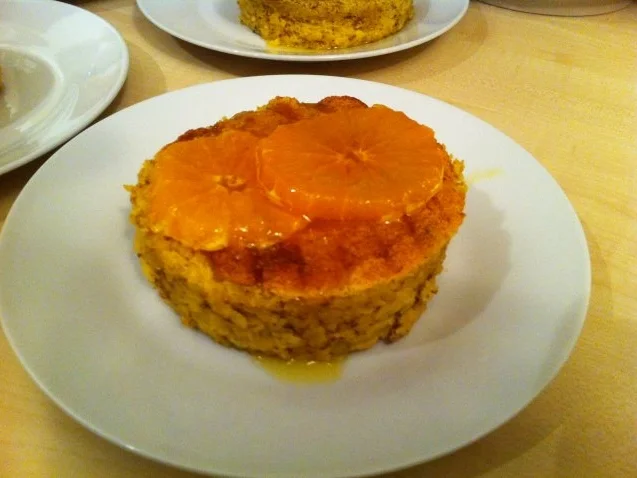 Mandarinen-Mandel-Küchlein mit Karamell-Mandarinen - Rezept