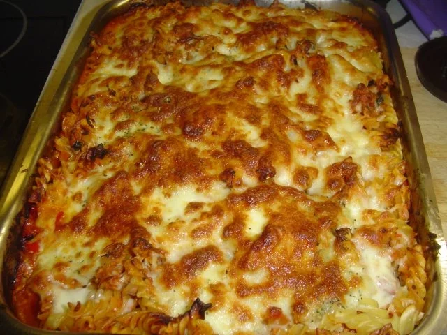 Gemüsehacknudelauflauf - Rezept