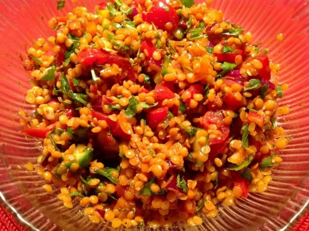 Roter Linsensalat - Rezept