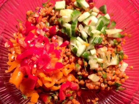 Roter Linsensalat - Rezept - Bild Nr. 7