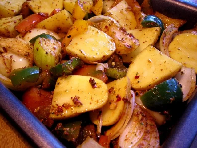 Rezept: Bunte Kartoffeln aus dem Ofen ... Bild Nr. 5 Bunte Kartoffeln aus dem Ofen ... - Rezept - Bild Nr. 5