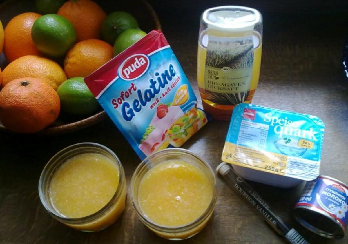 Doppeldecker Citrusgelee mit Quarkcreme Rezept Gesendet von Ladyfalke