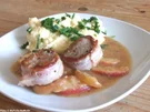 Rezept: Schweinemedaillons in Apfelwein-Sauce mit Kartoffel-Frischkäse-Püree Schweinemedaillons in Apfelwein-Sauce mit Kartoffel-Frischkäse-Püree - Rezept