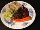 Maronen-Pilz-Ragout mit gebackenem Semmelknödel - Rezept
