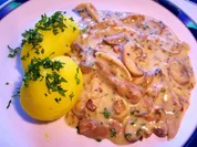 Rezept: Ragout vom "Huhn" * mit braunen Champignons Ragout vom "Huhn" * mit braunen Champignons - Rezept