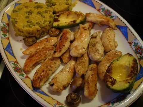 Hühnerfiletspitzen mit Risibisi und Avocado - Rezept - Bild Nr. 14