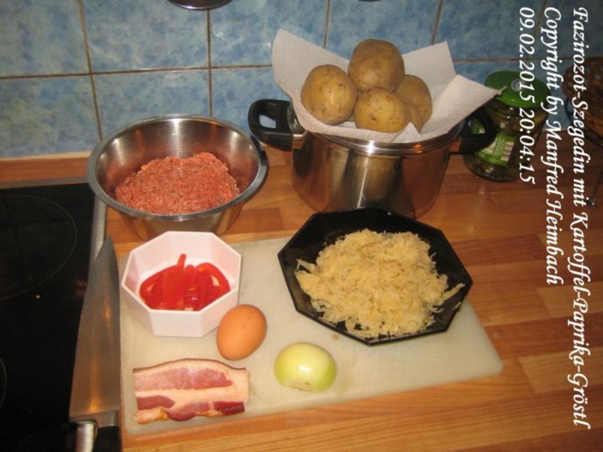 Fleisch – Fazirozot-Szegedin mit Kartoffel-Paprika-Gröstl - Rezept - Bild Nr. 7