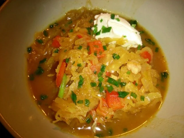 Rezept: Sauerkrauteintopf mit Kasseler Bild Nr. 2 Sauerkrauteintopf mit Kasseler - Rezept - Bild Nr. 2