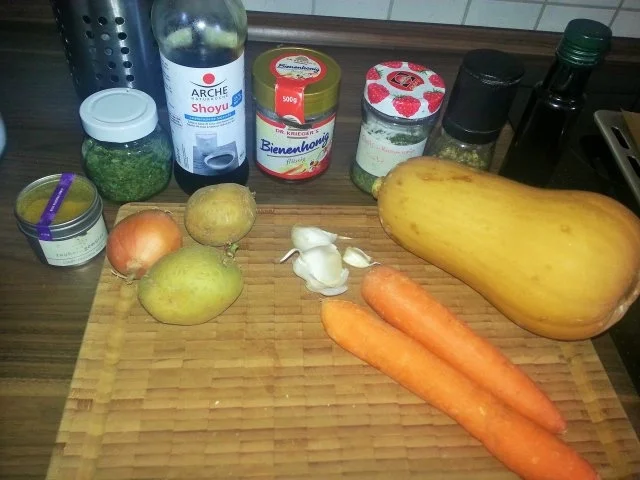 Karamellisiertes Blechgemüse meets Jagdwurst aus der Pfanne - Rezept - Bild Nr. 2