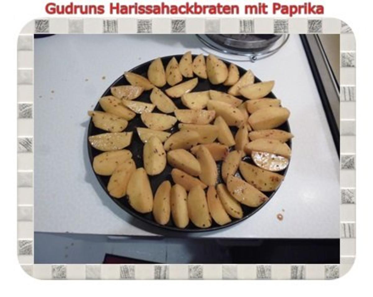 Hackfleisch: Dekus-Hackbraten mit Harissa-Tomatensoße und Cajunofenkartoffeln - Rezept - Bild Nr. 12