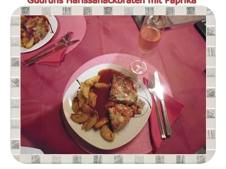 Hackfleisch: Dekus-Hackbraten mit Harissa-Tomatensoße und Cajunofenkartoffeln - Rezept - Bild Nr. 16