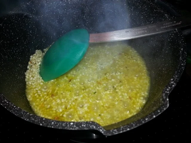 Rote Beete Risotto an gebackenen Wurzelgemüse und Schafskäse - Rezept - Bild Nr. 5