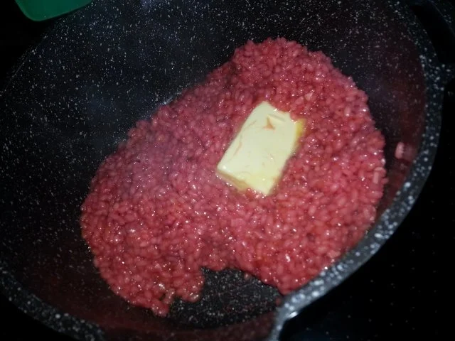 Rote Beete Risotto an gebackenen Wurzelgemüse und Schafskäse - Rezept - Bild Nr. 7