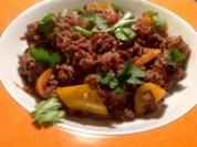 Rezept: Rote Reispfanne Rote Reispfanne - Rezept