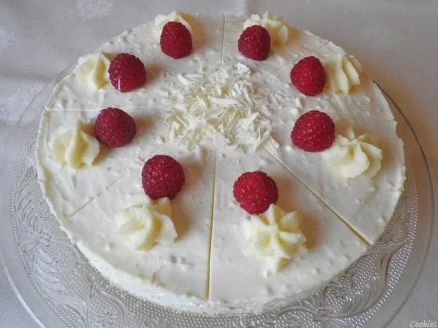 Rezept: White Chocolat Cheesecake ... with Raspberries ... Bild Nr. 16 White Chocolat Cheesecake ... with Raspberries ... - Rezept - Bild Nr. 16