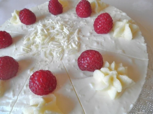 Rezept: White Chocolat Cheesecake ... with Raspberries ... Bild Nr. 4 White Chocolat Cheesecake ... with Raspberries ... - Rezept - Bild Nr. 4